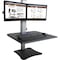 Victor Technology Desk Riser, Dual Monitor, 28"W x 23"L x 0 to15-1/2"H, Black VCTDC350A - alternate 1